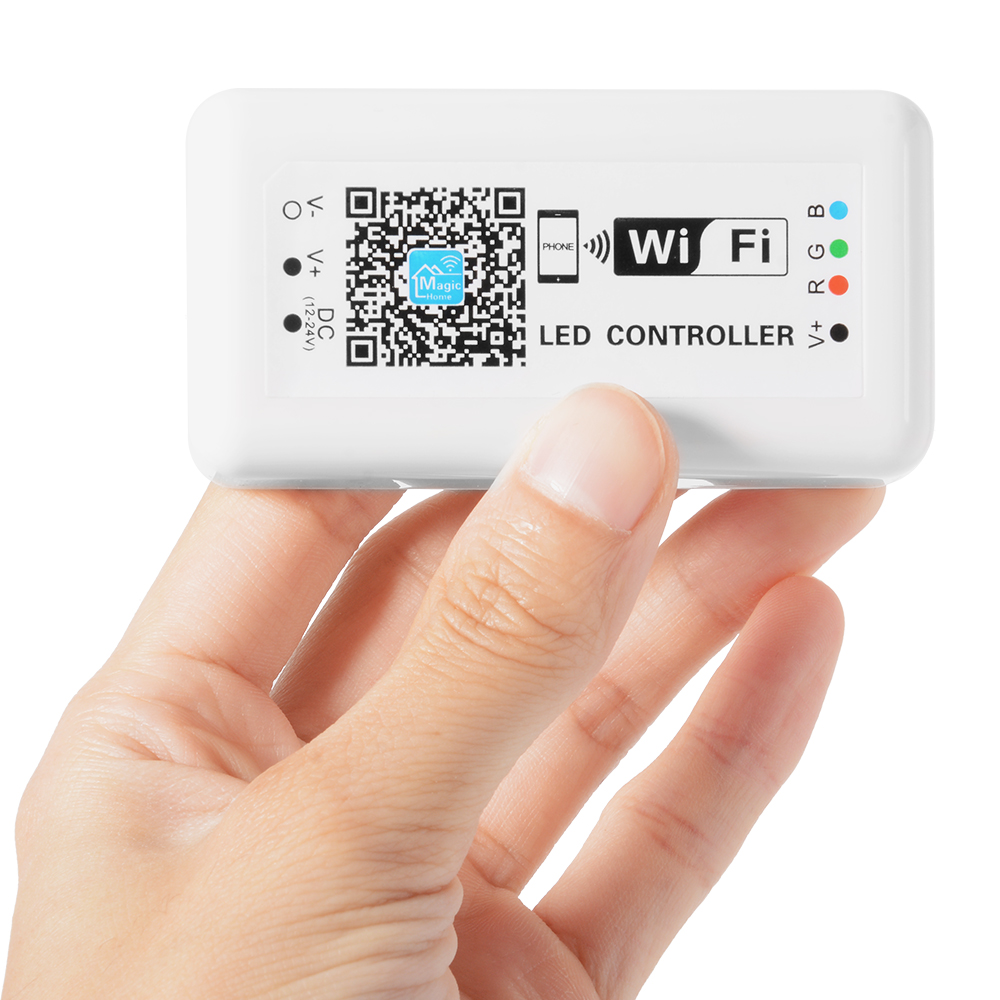 DC12/24V  LED RGB WIFI ALEXA Controller support 4 Pin WIFI Signal Device  Magic Home Pro  Google Home Phone Control
